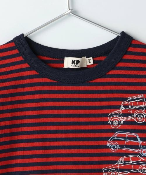 KP / ケーピー Tシャツ | 車ボーダー長袖Tシャツ | 詳細2