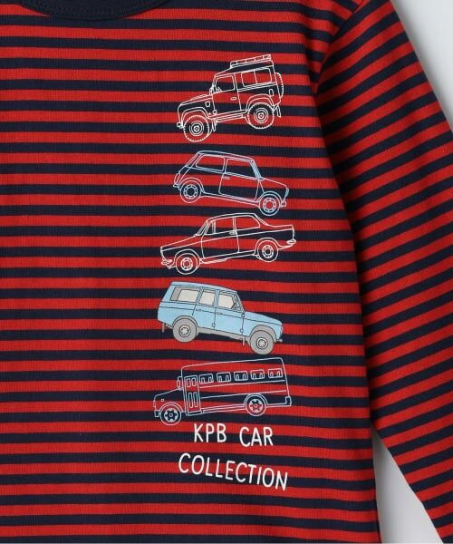 KP / ケーピー Tシャツ | 車ボーダー長袖Tシャツ | 詳細3