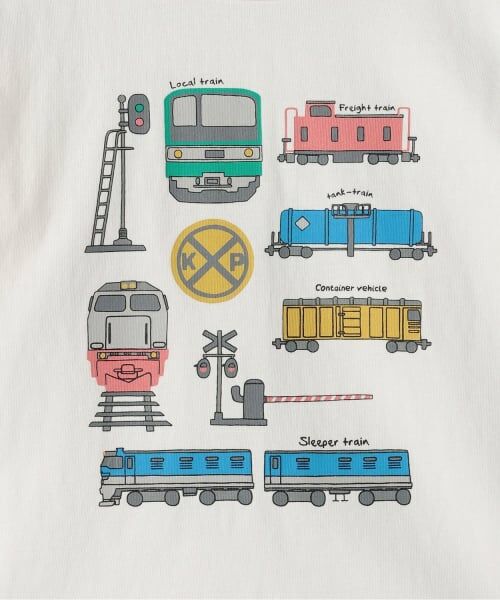 KP / ケーピー Tシャツ | 電車長袖Tシャツ | 詳細3