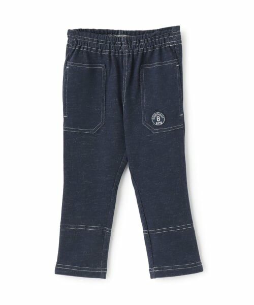 KP / ケーピー その他パンツ | デニム風ニットツイル パンツ（紺）