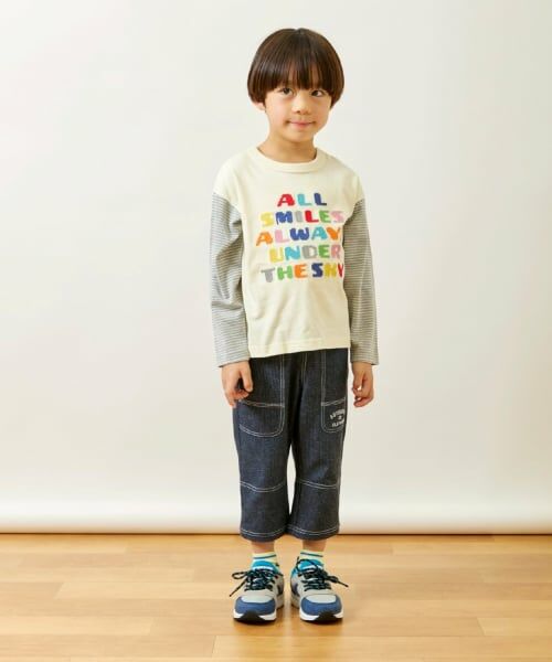 KP / ケーピー Tシャツ | ロゴクロス刺しゅう 長袖Tシャツ | 詳細11