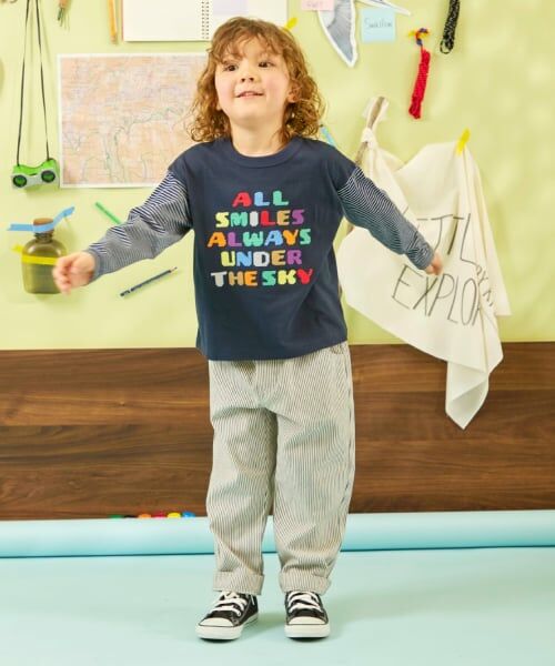 KP / ケーピー Tシャツ | ロゴクロス刺しゅう 長袖Tシャツ | 詳細14