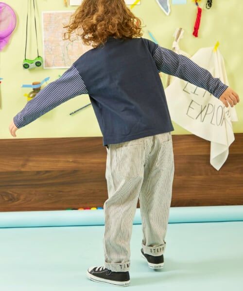 KP / ケーピー Tシャツ | ロゴクロス刺しゅう 長袖Tシャツ | 詳細15