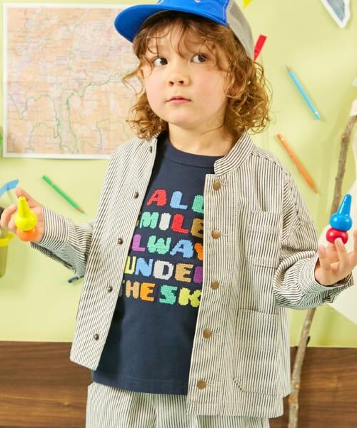 KP / ケーピー Tシャツ | ロゴクロス刺しゅう 長袖Tシャツ | 詳細16