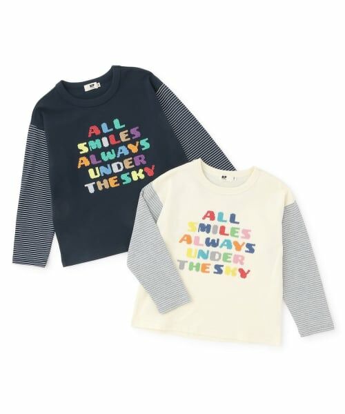 KP / ケーピー Tシャツ | ロゴクロス刺しゅう 長袖Tシャツ | 詳細8