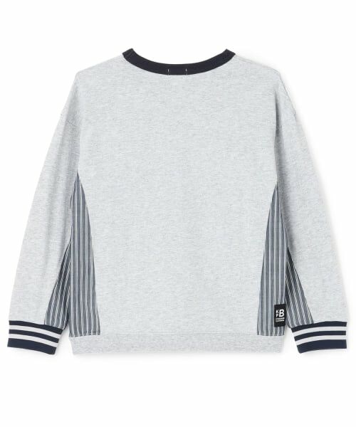 KP / ケーピー Tシャツ | ストライプづかい長袖Tシャツ | 詳細1