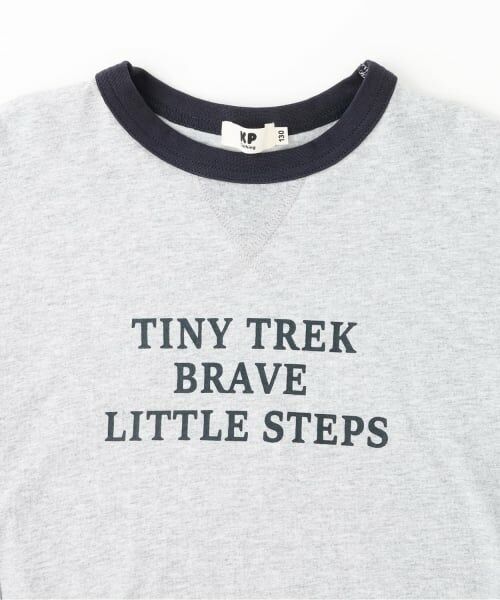 KP / ケーピー Tシャツ | ストライプづかい長袖Tシャツ | 詳細2