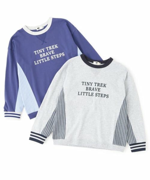 KP / ケーピー Tシャツ | ストライプづかい長袖Tシャツ | 詳細6