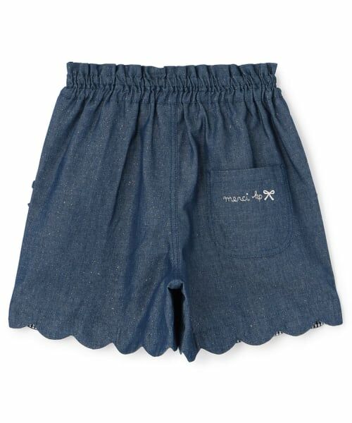 KP / ケーピー ショート・ハーフ・半端丈パンツ | ラメデニム ショートパンツ | 詳細1