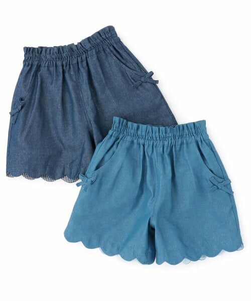 KP / ケーピー ショート・ハーフ・半端丈パンツ | ラメデニム ショートパンツ | 詳細9