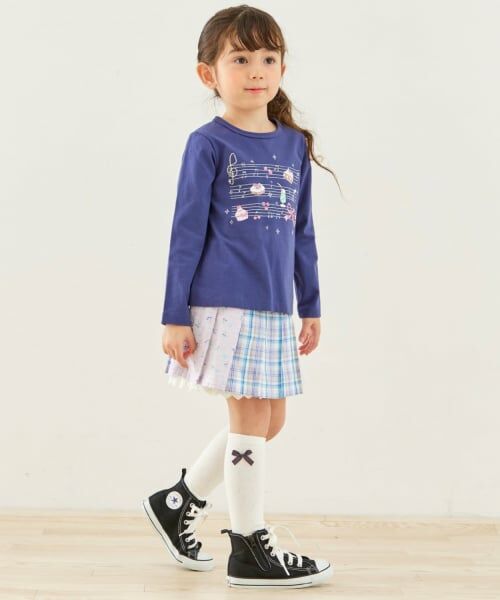 KP / ケーピー ショート・ハーフ・半端丈パンツ | 先染チェック×ドビー織プリント プリーツスカパン | 詳細16