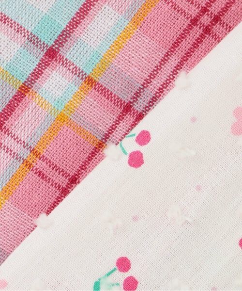 KP / ケーピー ショート・ハーフ・半端丈パンツ | 先染チェック×ドビー織プリント プリーツスカパン | 詳細7