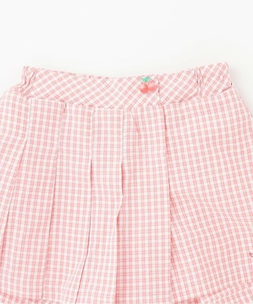 KP / ケーピー ショート・ハーフ・半端丈パンツ | 先染チェック スカパン | 詳細2