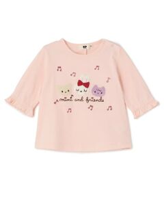 KP / ケーピー Tシャツ | mimiちゃんとフレンズ 7分袖Tシャツ 【POMプロテクト加工】