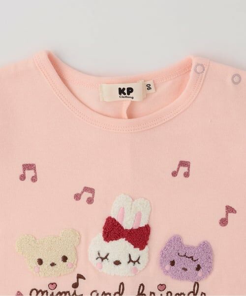 KP / ケーピー Tシャツ | mimiちゃんとフレンズ 7分袖Tシャツ 【POMプロテクト加工】 | 詳細2