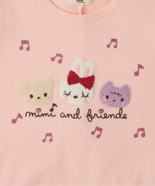 KP / ケーピー Tシャツ | mimiちゃんとフレンズ 7分袖Tシャツ 【POMプロテクト加工】 | 詳細3