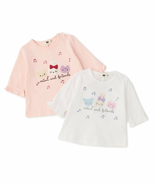 KP / ケーピー Tシャツ | mimiちゃんとフレンズ 7分袖Tシャツ 【POMプロテクト加工】 | 詳細9