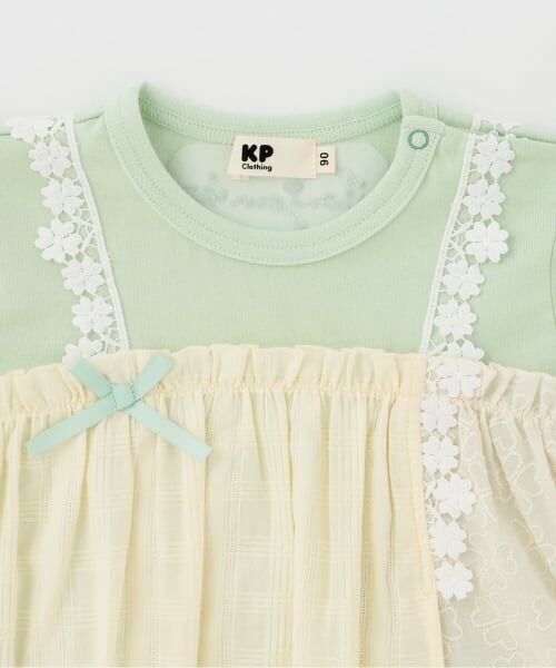 KP / ケーピー その他トップス | レース切り替え レイヤード風チュニック | 詳細2