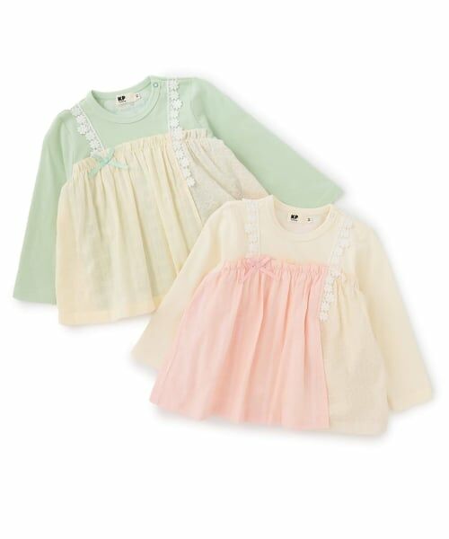 KP / ケーピー その他トップス | レース切り替え レイヤード風チュニック | 詳細9