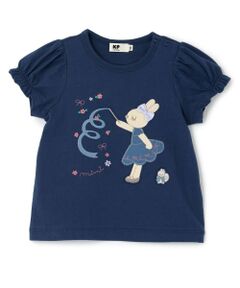 KP / ケーピー Tシャツ | mimiちゃん アップリケ Tシャツ