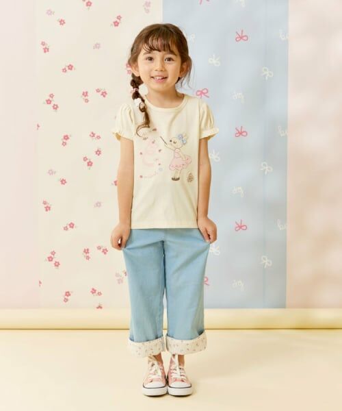 KP / ケーピー Tシャツ | mimiちゃん アップリケ Tシャツ | 詳細11