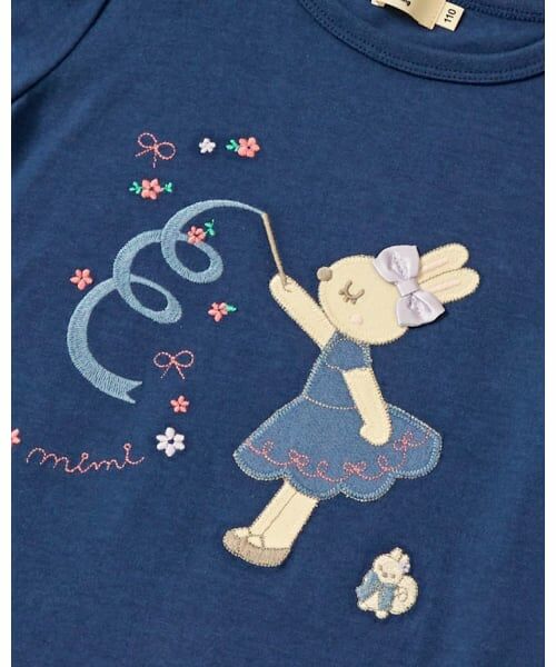 KP / ケーピー Tシャツ | mimiちゃん アップリケ Tシャツ | 詳細14