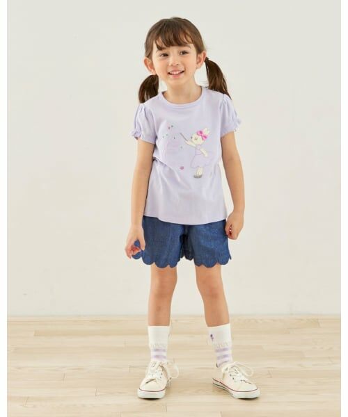 KP / ケーピー Tシャツ | mimiちゃん アップリケ Tシャツ | 詳細16