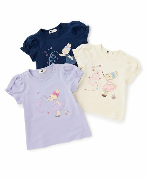 KP / ケーピー Tシャツ | mimiちゃん アップリケ Tシャツ | 詳細7