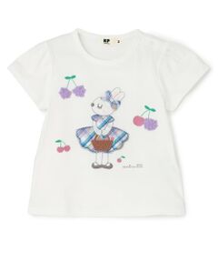 KP / ケーピー Tシャツ | mimiちゃんアップリケ 半袖Tシャツ