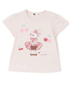 KP / ケーピー Tシャツ | mimiちゃんアップリケ 半袖Tシャツ