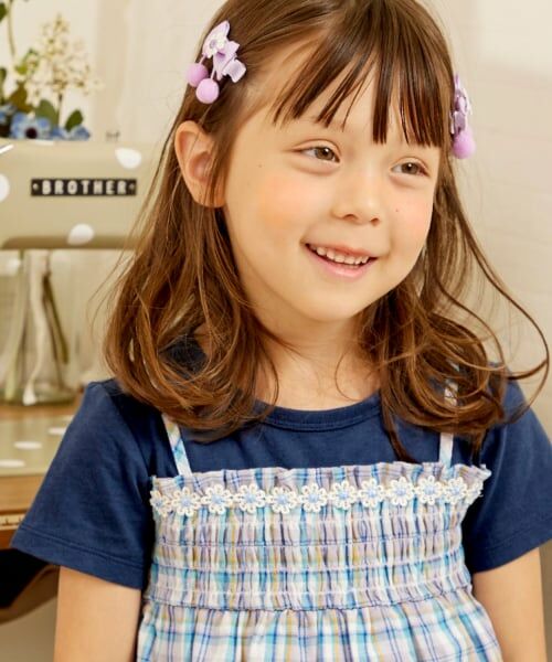 KP / ケーピー その他トップス | 先染チェック レイヤード風半袖チュニック | 詳細12