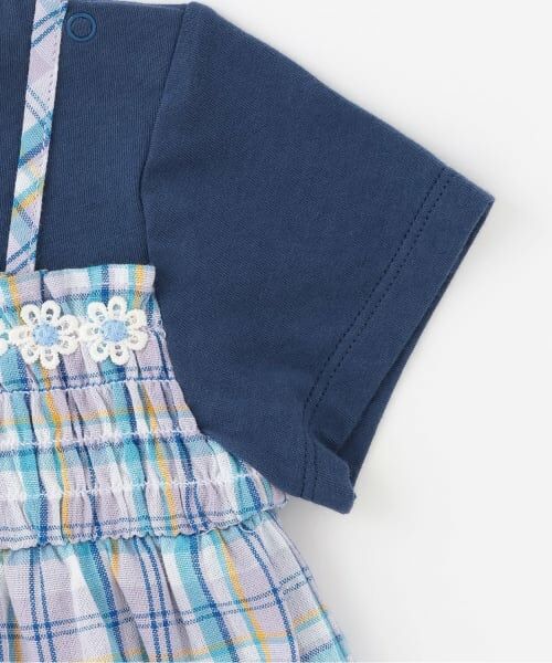 KP / ケーピー その他トップス | 先染チェック レイヤード風半袖チュニック | 詳細3