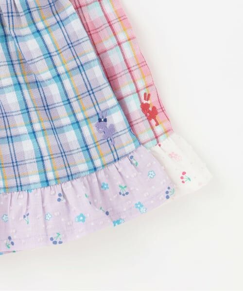 KP / ケーピー その他トップス | 先染チェック レイヤード風半袖チュニック | 詳細4