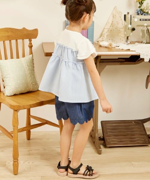 KP / ケーピー その他トップス | チェリーモチーフ ストライプ 半袖チュニック | 詳細13