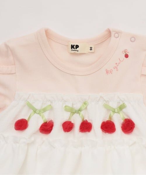 KP / ケーピー その他トップス | チェリーモチーフ ストライプ 半袖チュニック | 詳細2