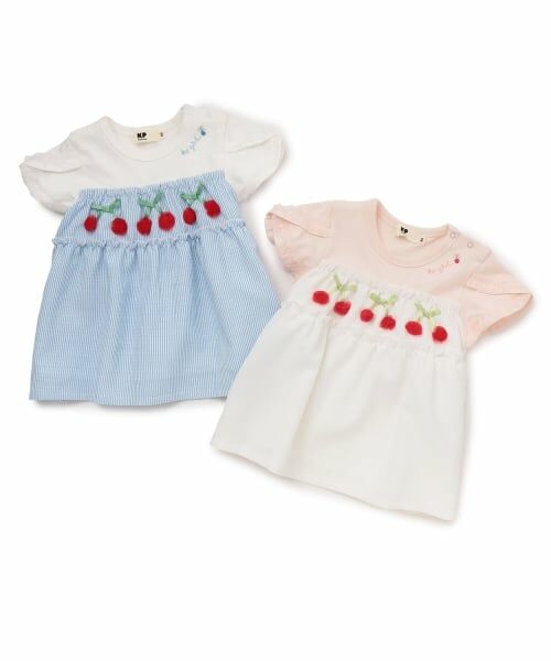 KP / ケーピー その他トップス | チェリーモチーフ ストライプ 半袖チュニック | 詳細8