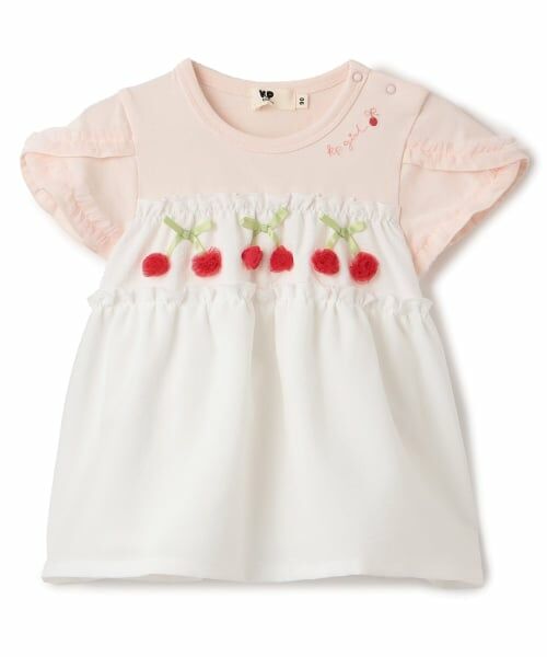 KP / ケーピー その他トップス | チェリーモチーフ ストライプ 半袖チュニック | 詳細9