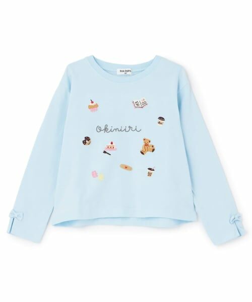 KP / ケーピー Tシャツ | 【Trois Lapins】 okiniiri 長Ｔ　【POMプロテクト加工】（サックス）