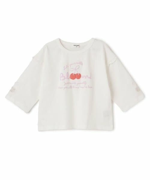 KP / ケーピー Tシャツ | 【Trois Lapins】 7分袖Ｔシャツ（オフ ホワイト）