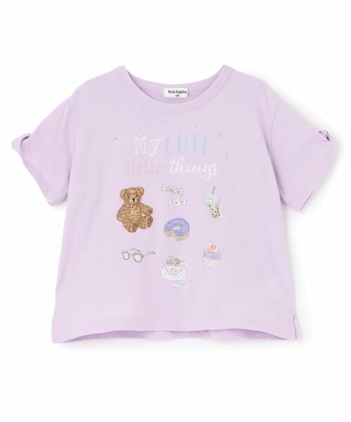 KP / ケーピー Tシャツ | 【Trois Lapins】 くまグラフィック Tシャツ | 詳細10