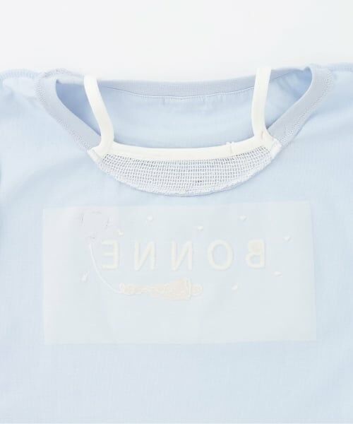 KP / ケーピー Tシャツ | 【Trois Lapins】 フェイクレイヤード 5分袖Tシャツ | 詳細5