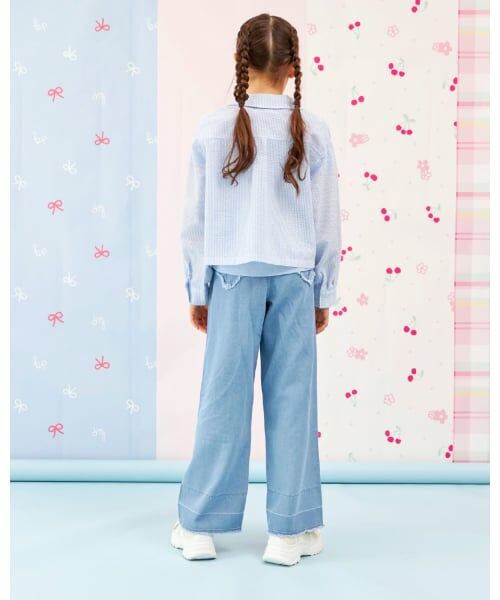 KP / ケーピー シャツ・ブラウス | 【Trois Lapins】 サッカーストライプシャツ×インナー セット | 詳細18