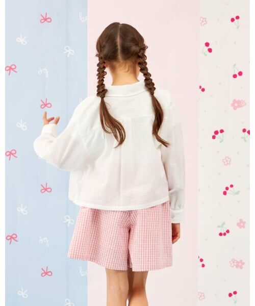 KP / ケーピー シャツ・ブラウス | 【Trois Lapins】 サッカーストライプシャツ×インナー セット | 詳細20