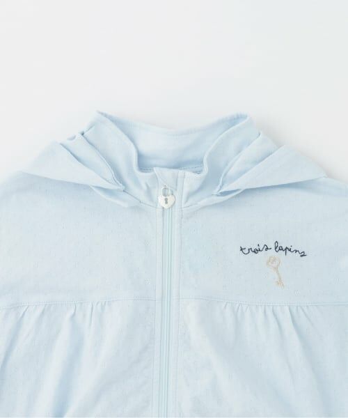 KP / ケーピー カーディガン・ボレロ | 【Trois Lapins】 ジップアップ カーディガン 【接触冷感】 | 詳細2