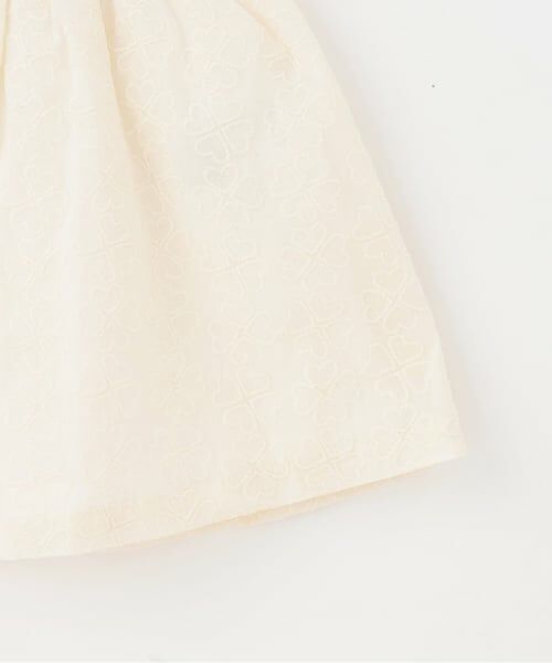 KP / ケーピー ミニ丈・ひざ丈ワンピース | 天竺×綿レース クローバー柄 ワンピース | 詳細6