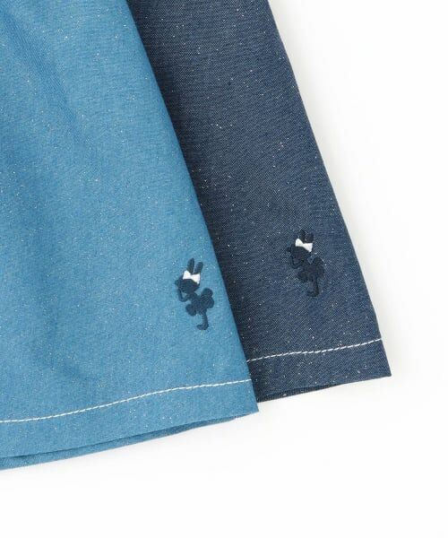 KP / ケーピー ミニ丈・ひざ丈ワンピース | ラメデニム　シャツワンピ | 詳細6