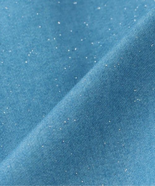 KP / ケーピー ミニ丈・ひざ丈ワンピース | ラメデニム　シャツワンピ | 詳細7