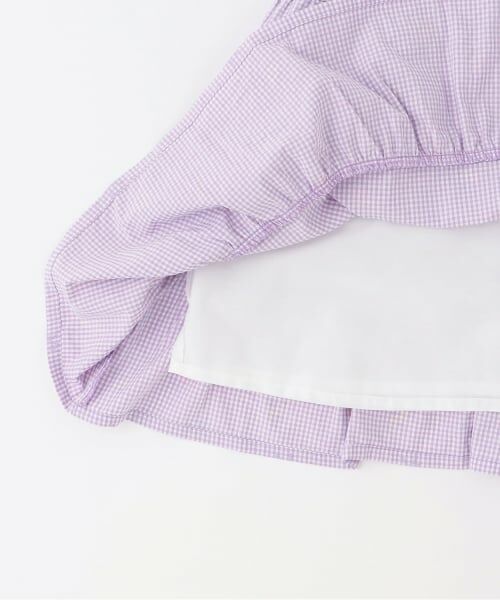 KP / ケーピー ミニ丈・ひざ丈ワンピース | ギンガム発泡プリント ティアード ワンピーズ | 詳細5