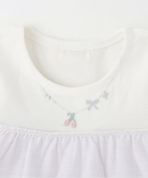 KP / ケーピー ミニ丈・ひざ丈ワンピース | ギンガム発泡プリント ティアード ワンピーズ | 詳細6