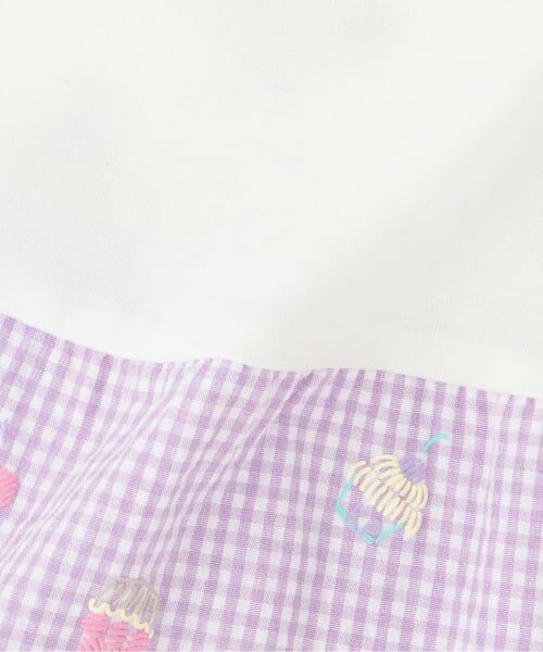 KP / ケーピー ミニ丈・ひざ丈ワンピース | ギンガム発泡プリント ティアード ワンピーズ | 詳細7